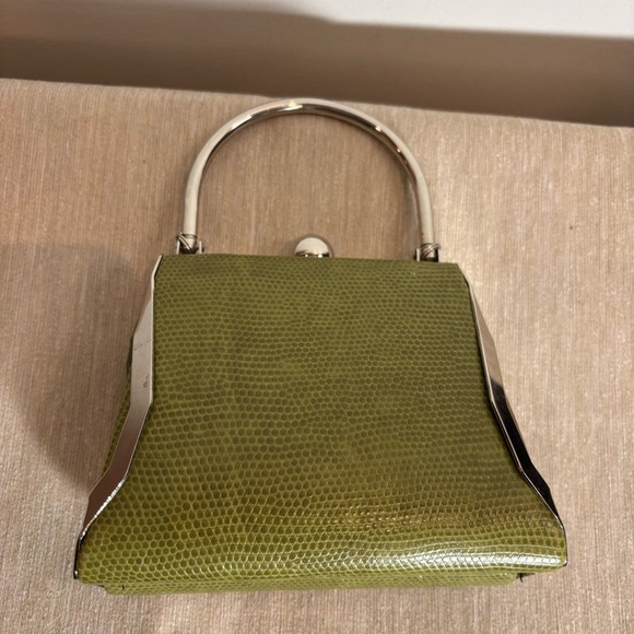 BIJOUX TERNER Faux Leather and Metal Hard Shell 3 Compartment Mini Handbag Purse - Picture 5 of 7